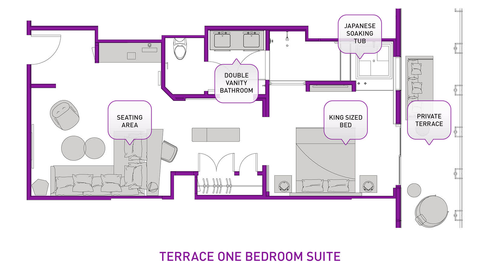 The Cosmopolitan Las Vegas Terrace One Bedroom Luxury Terrace One Bedroom | The Cosmopolitan of Las Vegas