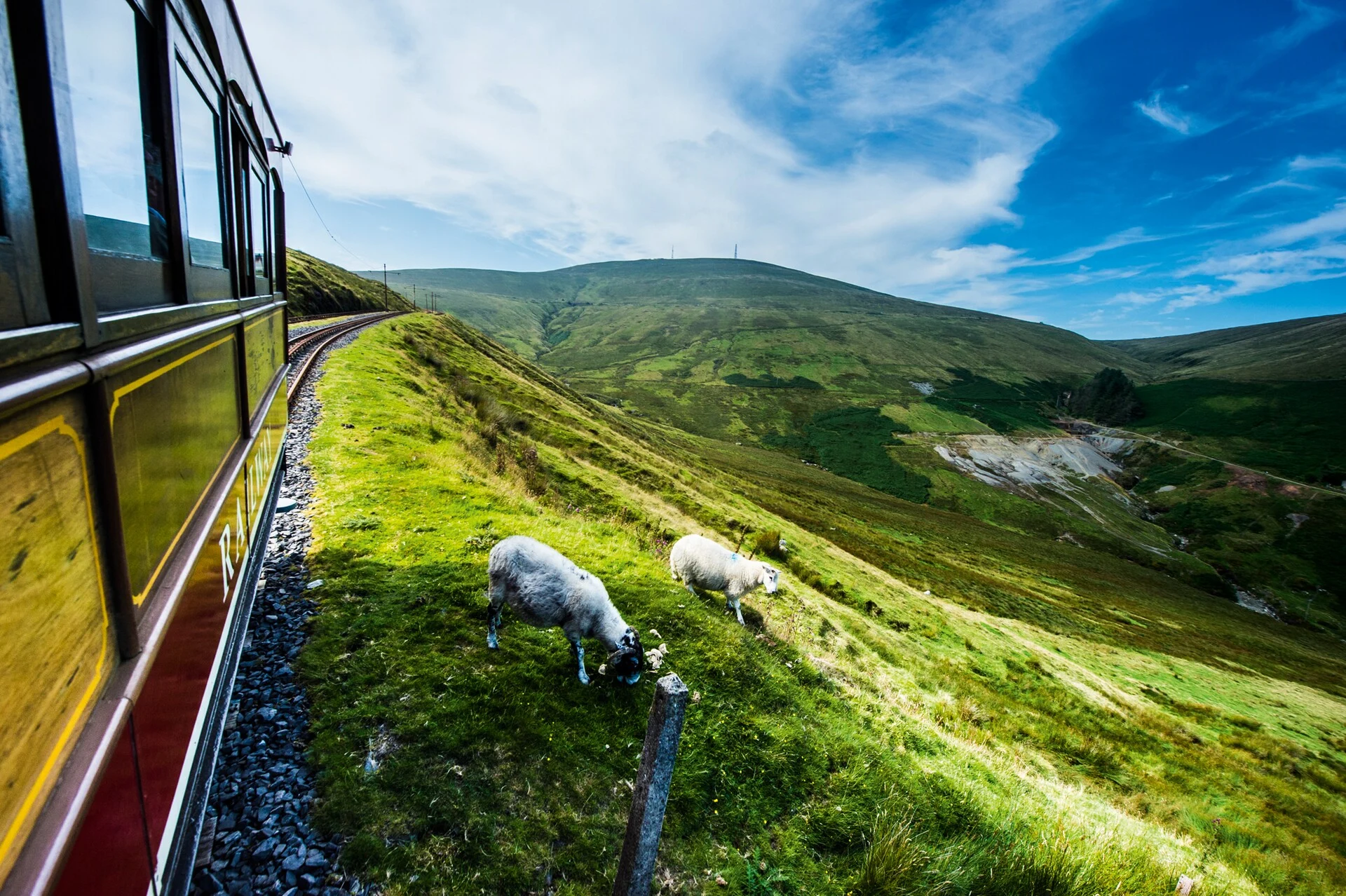 British Isles - Isle of Man - Snaefell - Mountain Railway. Credit: Cair Vie