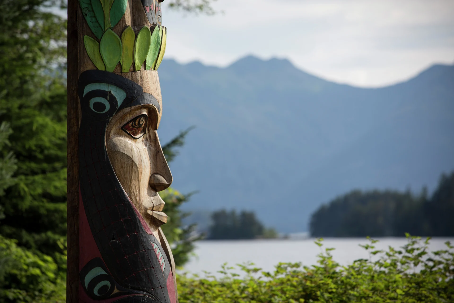 Visit the Totem Poles of Sitka Historic National Park, Alaska with HX. Credit: Jonathan Tramontana. 