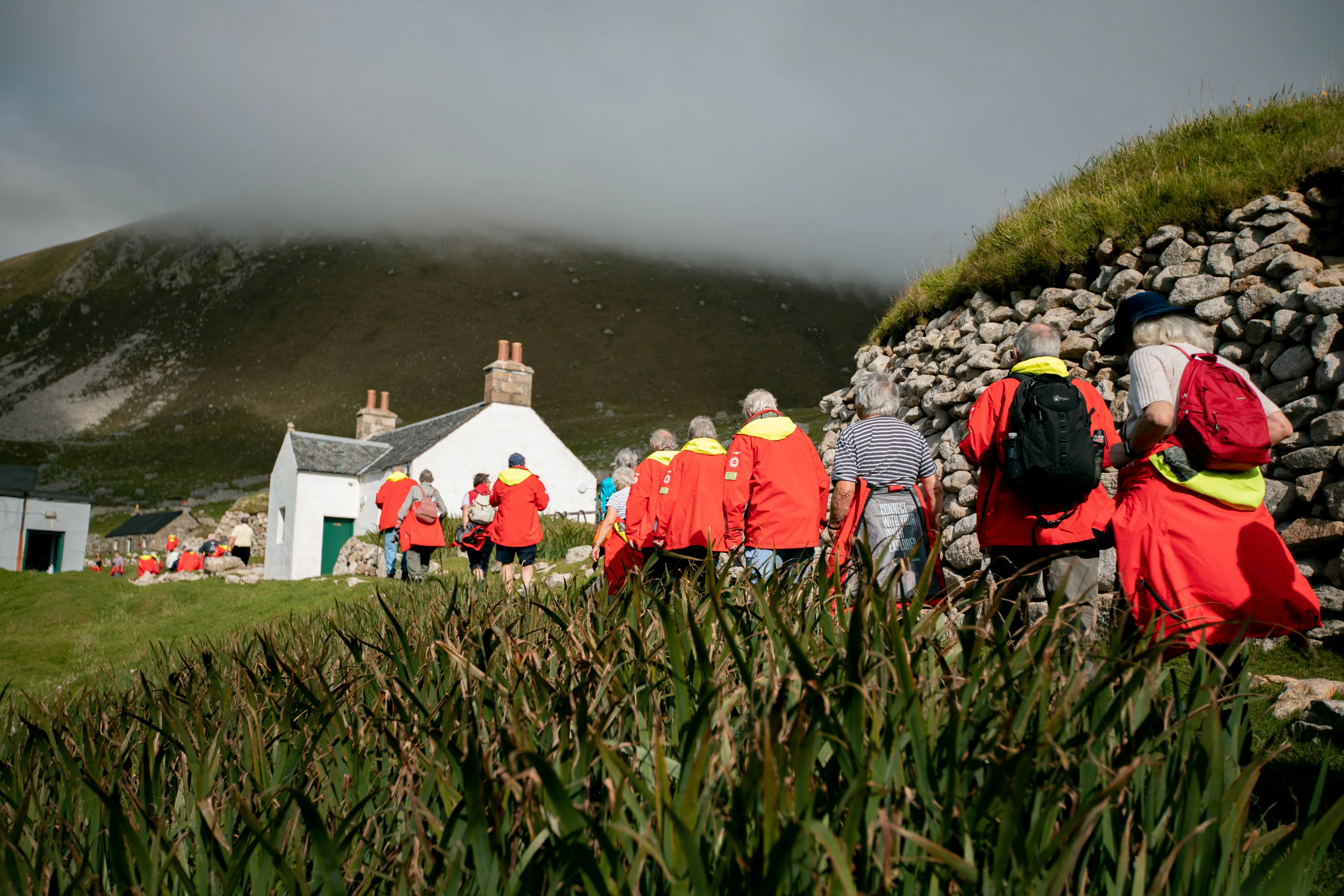 History walk on St Kilda, Scotland. Photo: Tom Woodstock / Ultrasharp