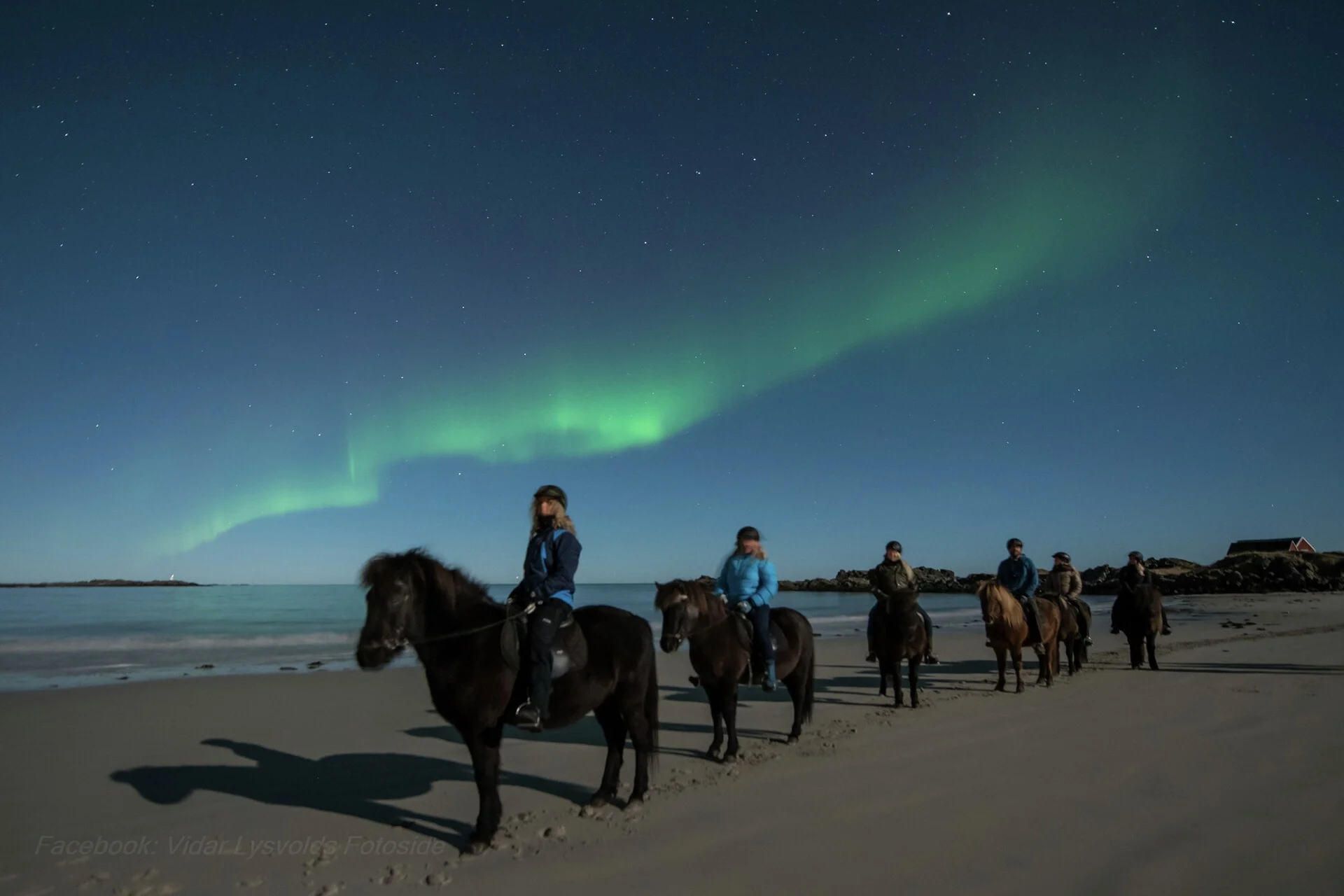  Welcome to Hov Hestegård at the island of Gimsøy, Lofoten and a guided trail ride on Icelandic horses in breathtaking nature! Credit:  Vidar Lysvold / Hurtigruten