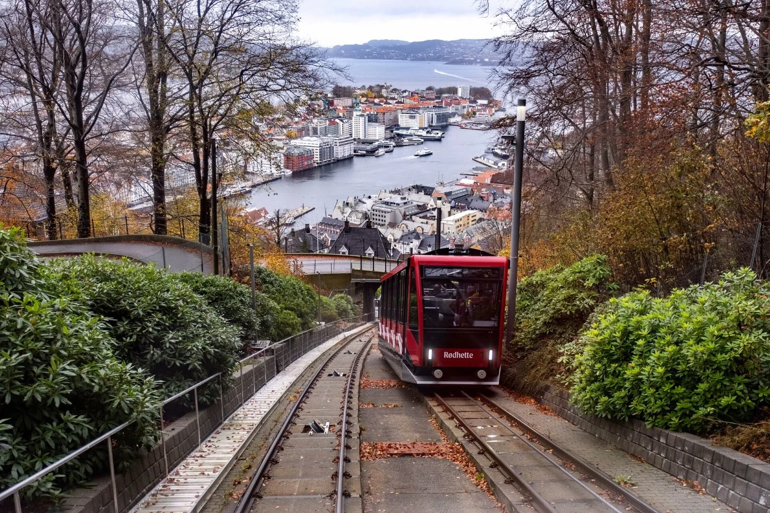 Visiting mount Fløyen in Bergen, Norway. Credit: Tommy Simonsen