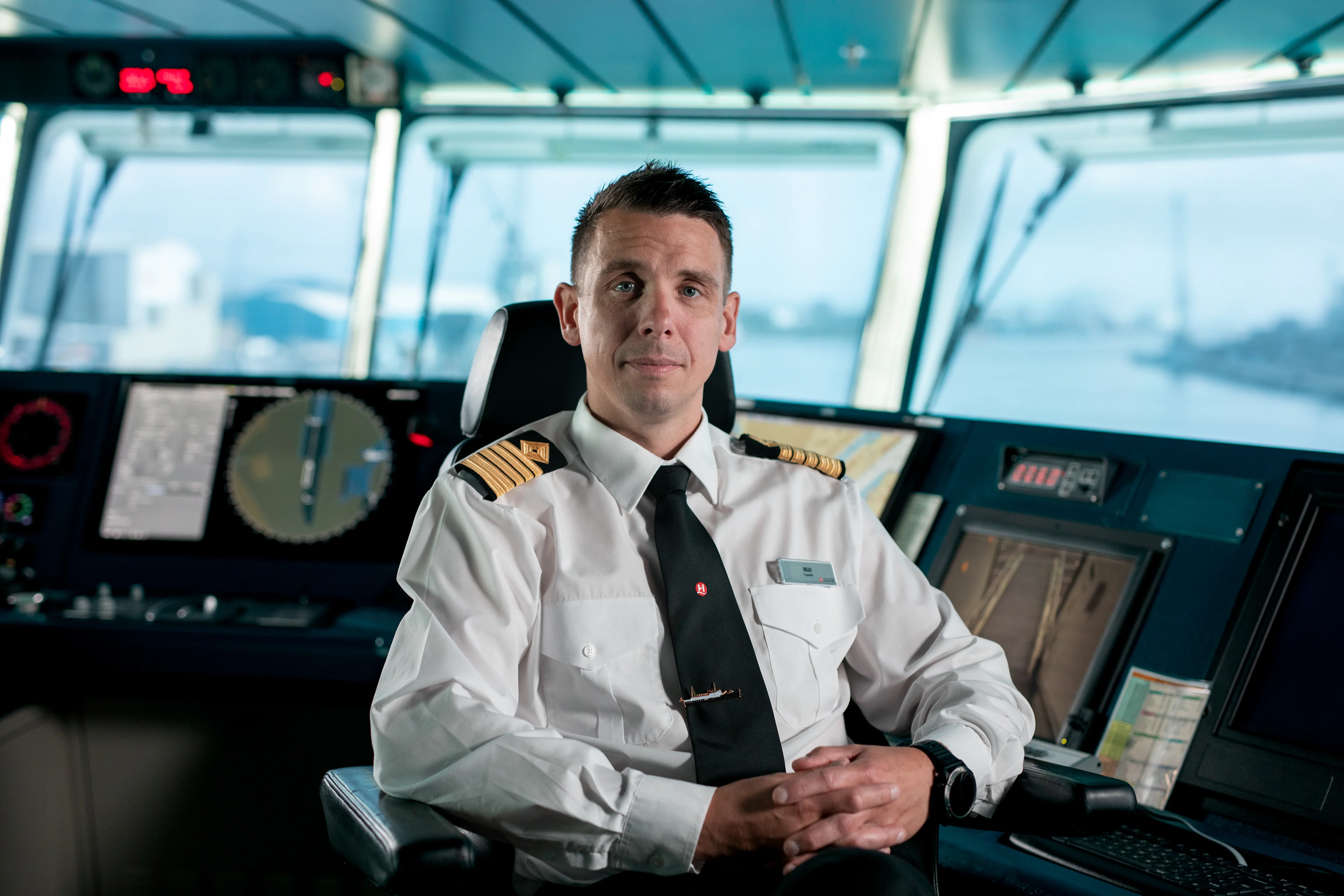 Captain Ingar Lorentsen onboard MS Maud. Photo: Tom Woodstock / Ultrasharp