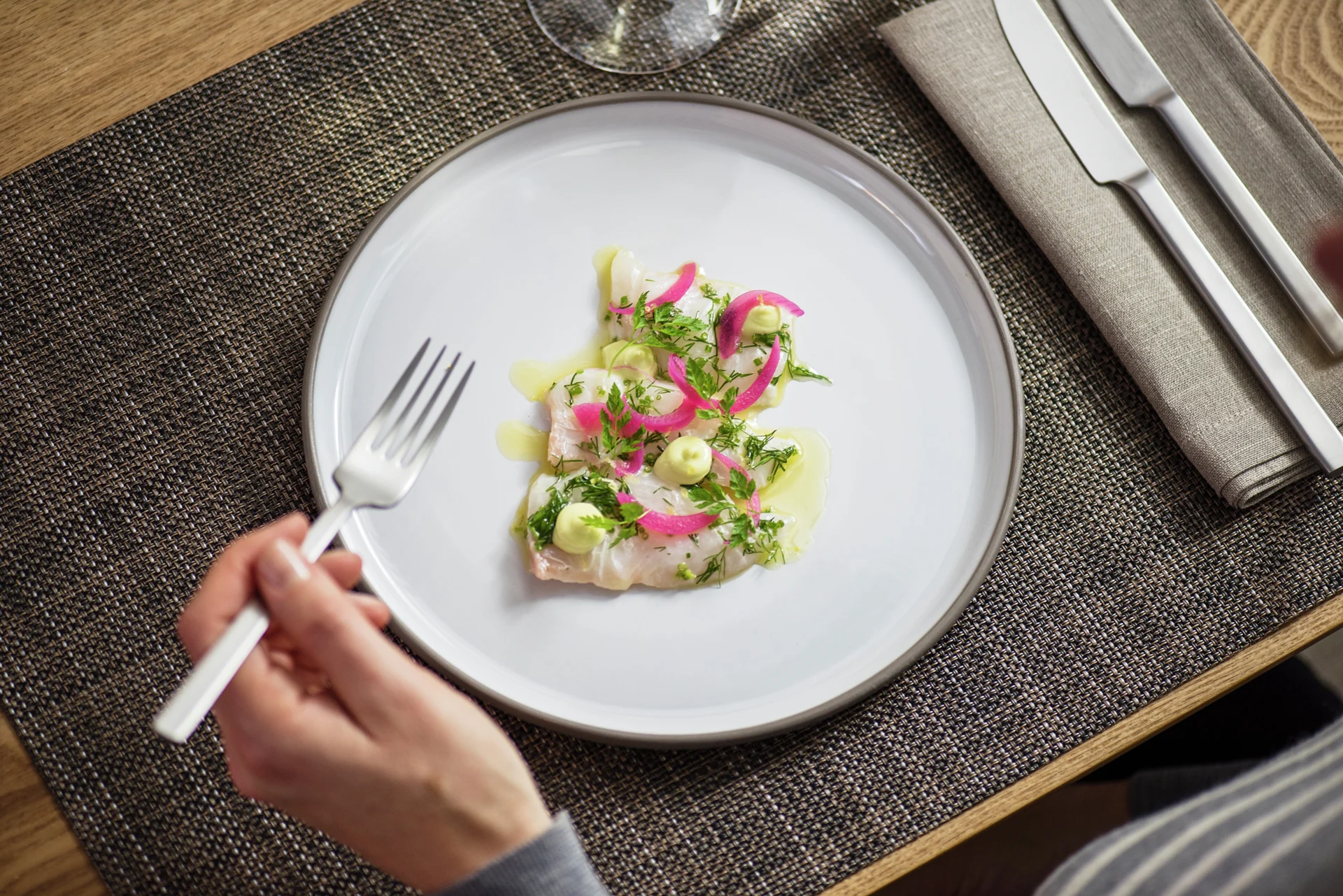 Dining in Aune Restaurant, MS Maud. Photo: Agurtzane Concellon