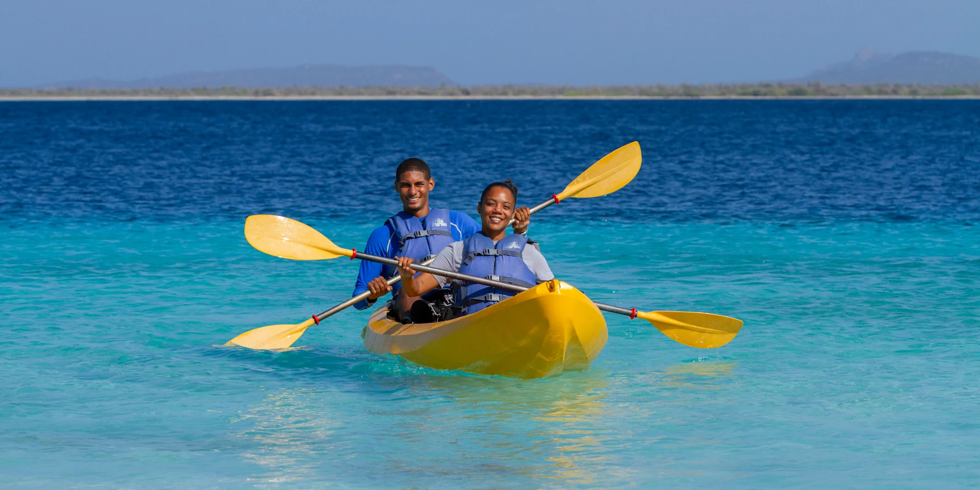 Tandem Kayak & Snorkel Bonaire Marine Park HX Hurtigruten Expeditions US