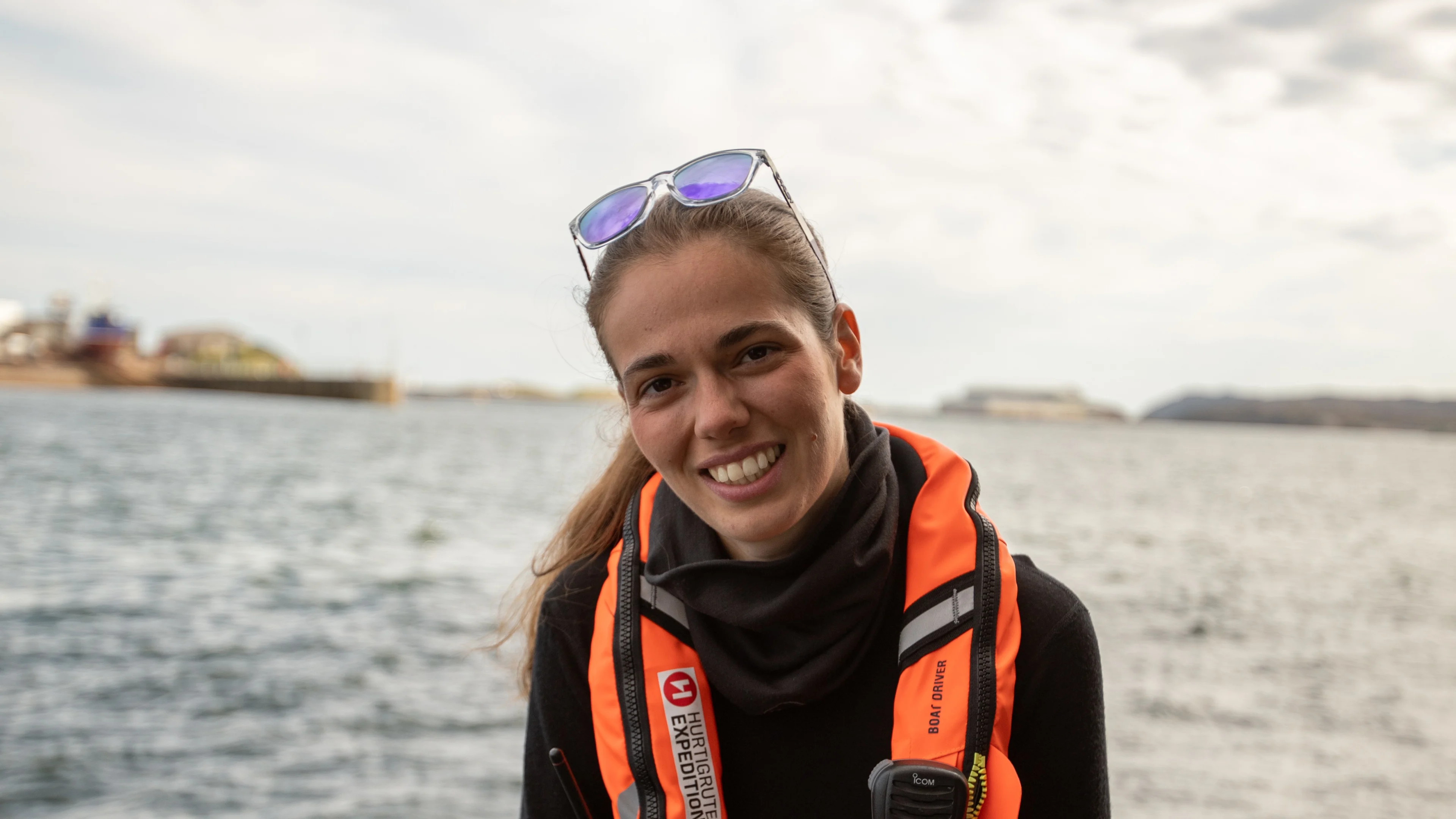 Maeva Accart, Assistant Expedition Leader with the Expedition Team onboard MS Maud. Photo: Tom Woodstock / Ultrasharp