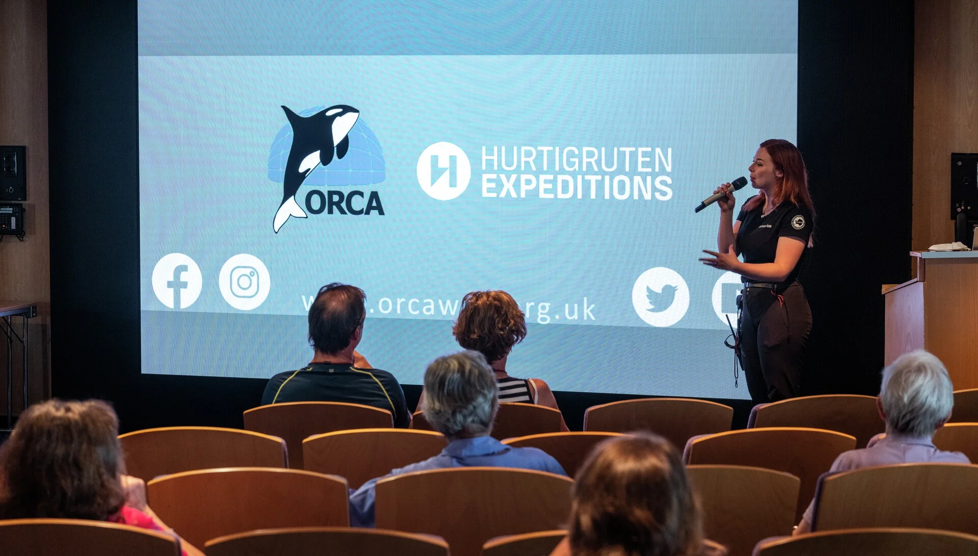 ORCA lecture onboard MS Maud - Photo Credit: Tommy Simonsen