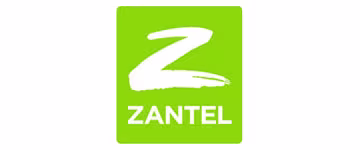 Un carré jaune avec « Zantel » écrit en blanc en haut. Au centre de la place est un grand blanc « Z » qui ressemble comme si elle a été peinte ..
