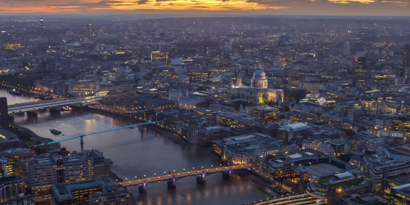 Landscape picture of London Urban landscape of London