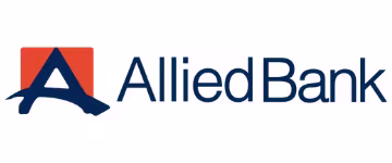 Red and blue Banco Allied Bank logo