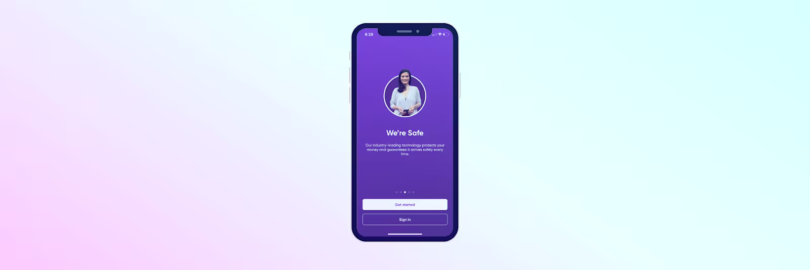 An image of the WorldRemit app on a phone