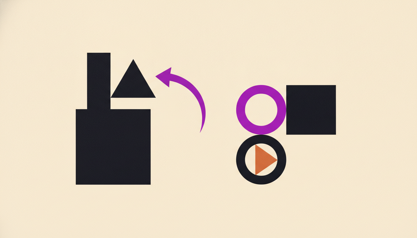 Abstract geometric illustration of an AI agent handed from a buyer to a maintenance team