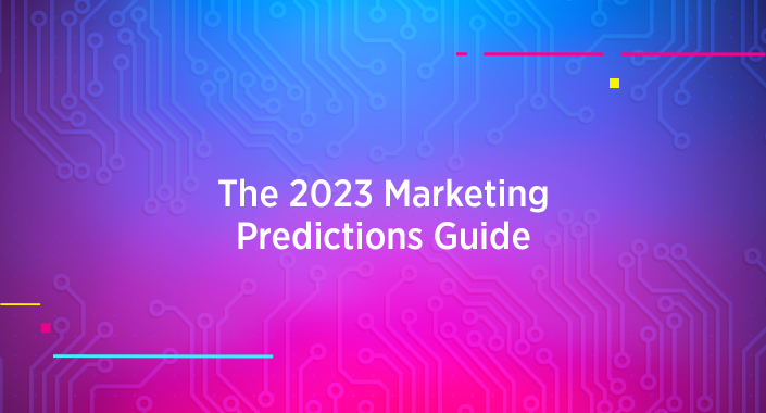 Blog title design reading: The 2023 Marketing Predictions Guide