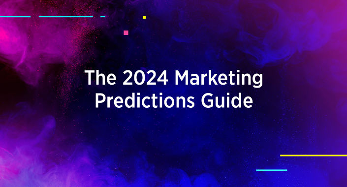 Title design reading: The 2024 Marketing Predictions Guide