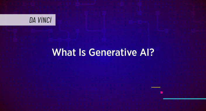Blog title design reading: What Is Generative AI?