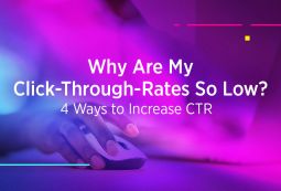 Blog title design reading, Why are My Click-Through-Rates So Low? 4 Ways to Increase CTR