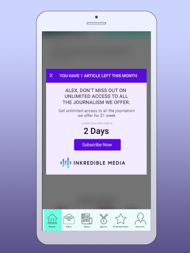 Media Mobile Mockup Personalized Offers