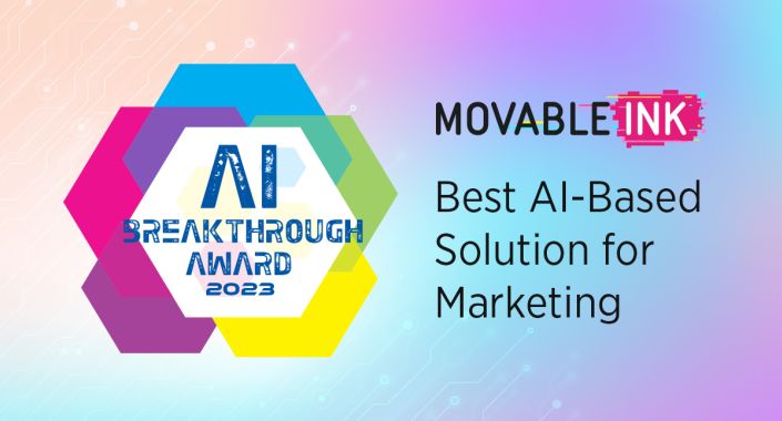 Title image reading, Movable Ink: Best AI-Based Solution for Marketing