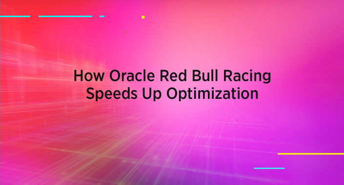 Title design reading, How Oracle Red Bull Racing Speeds Up Optimization