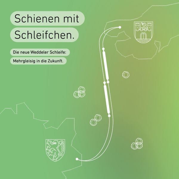 Grafische Darstellung der Weddeler Schleife in Niedersachsen