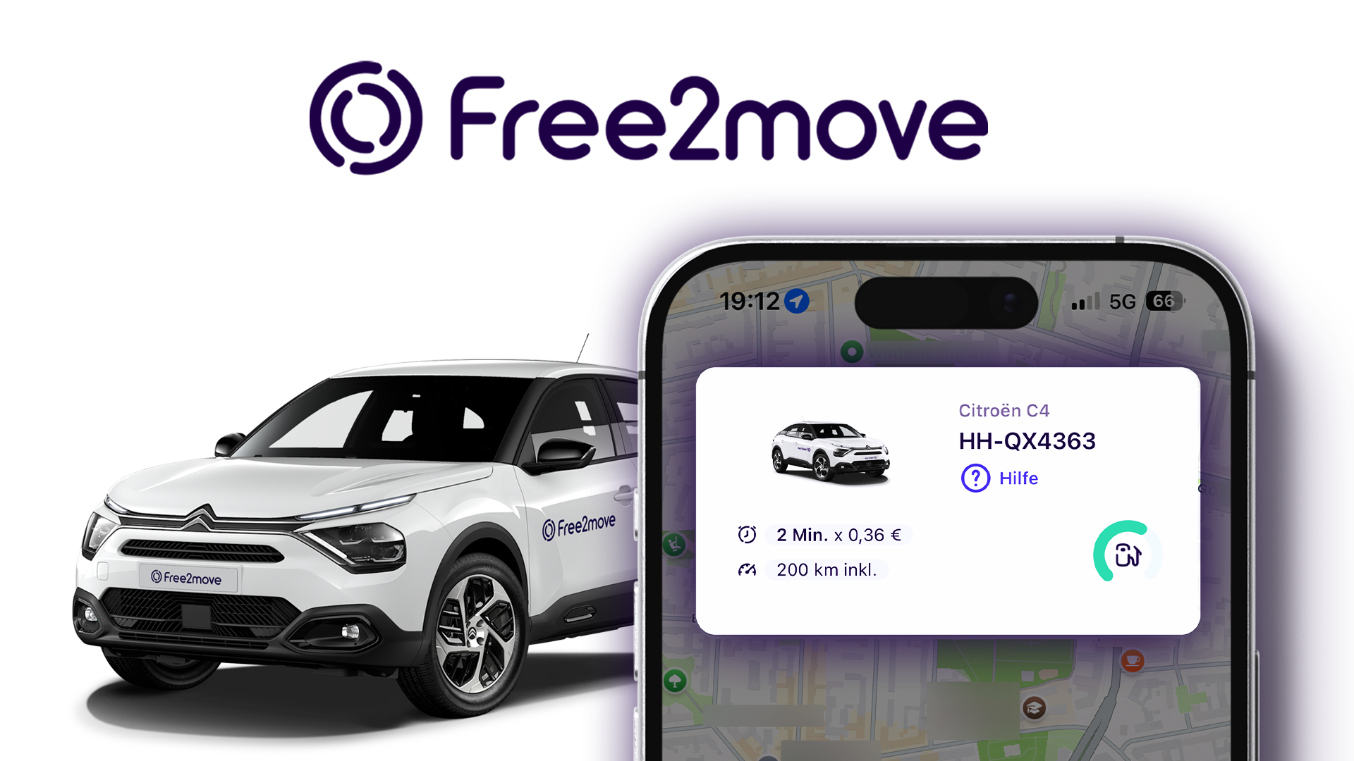 Wie funktioniert Free2move / Share Now? (Tutorial): Einfach ein Auto mieten