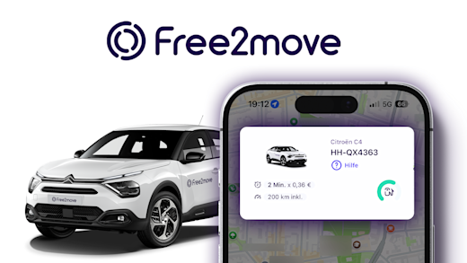 Wie funktioniert Free2move / Share Now? (Tutorial): Einfach ein Auto mieten