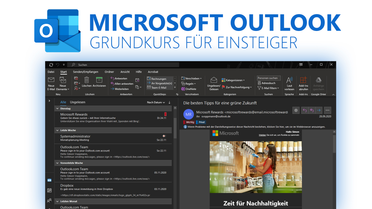 Microsoft Outlook (Grundkurs für Einsteiger) Deutsch (2020)