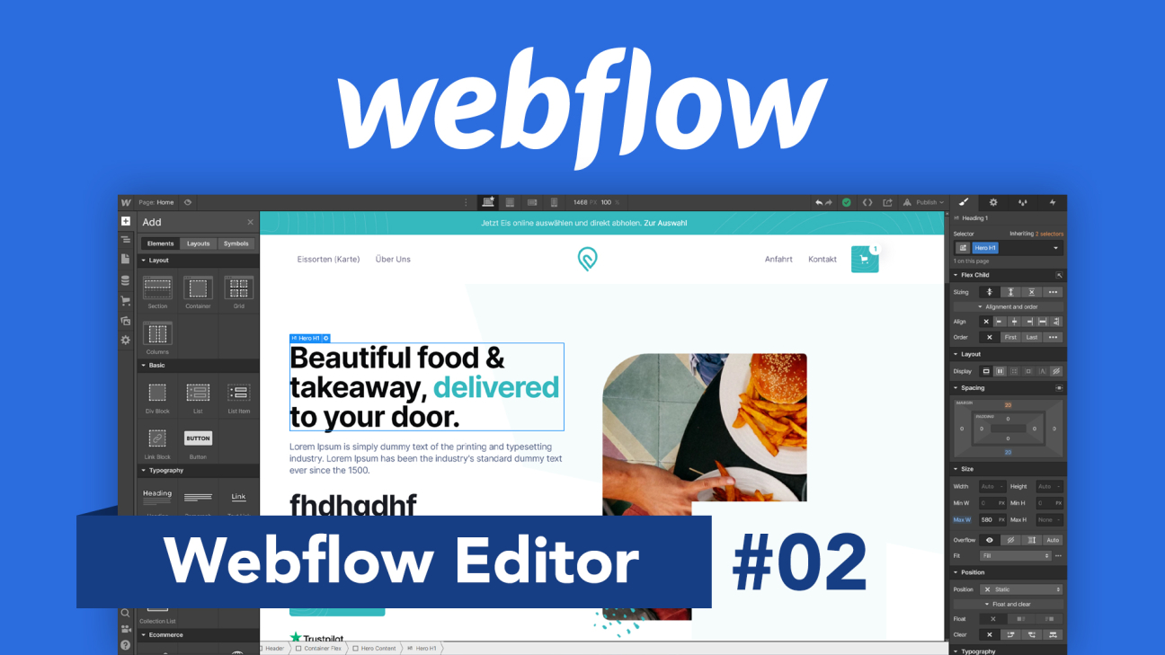 Webflow Editor: Webseite erstellen (Tutorial) Alles was du wissen musst