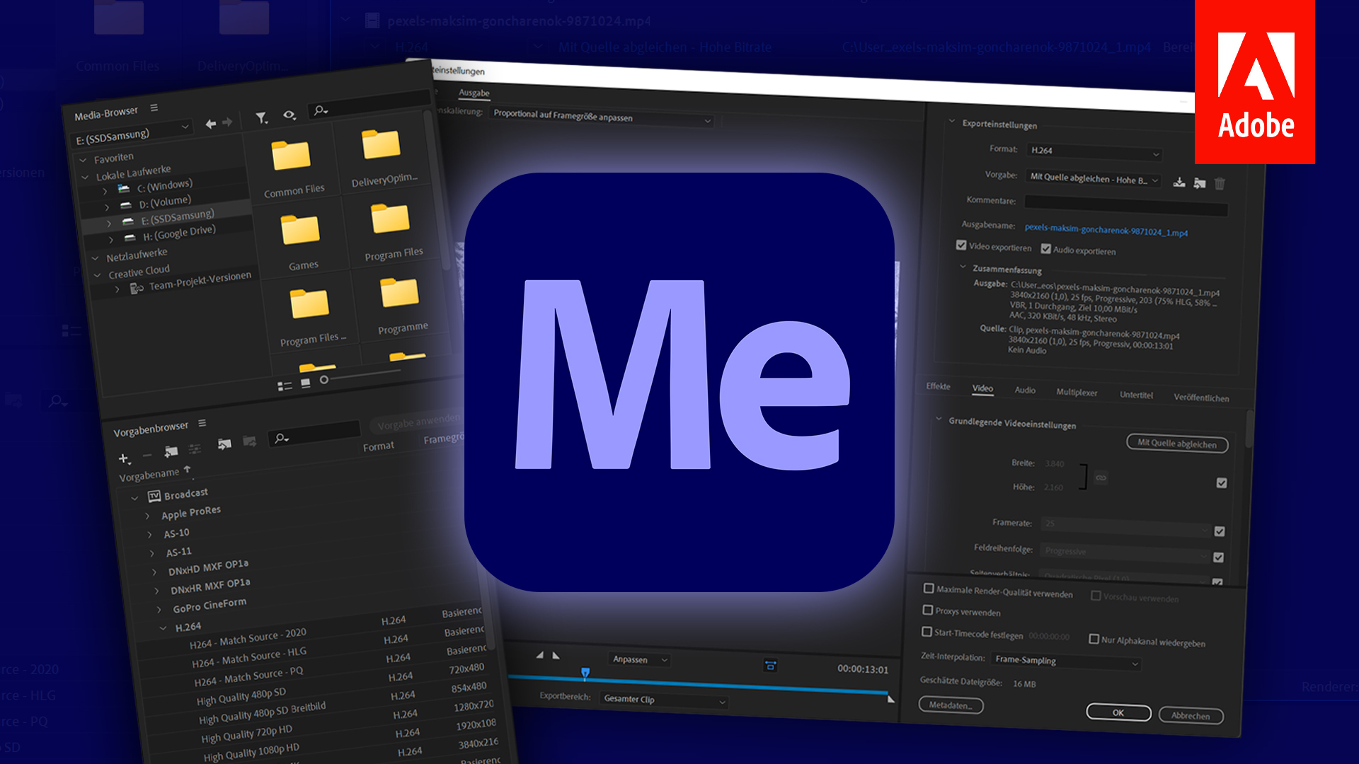 Adobe Media Encoder 2025 (Grundkurs für Einsteiger) Deutsch (Tutorial)