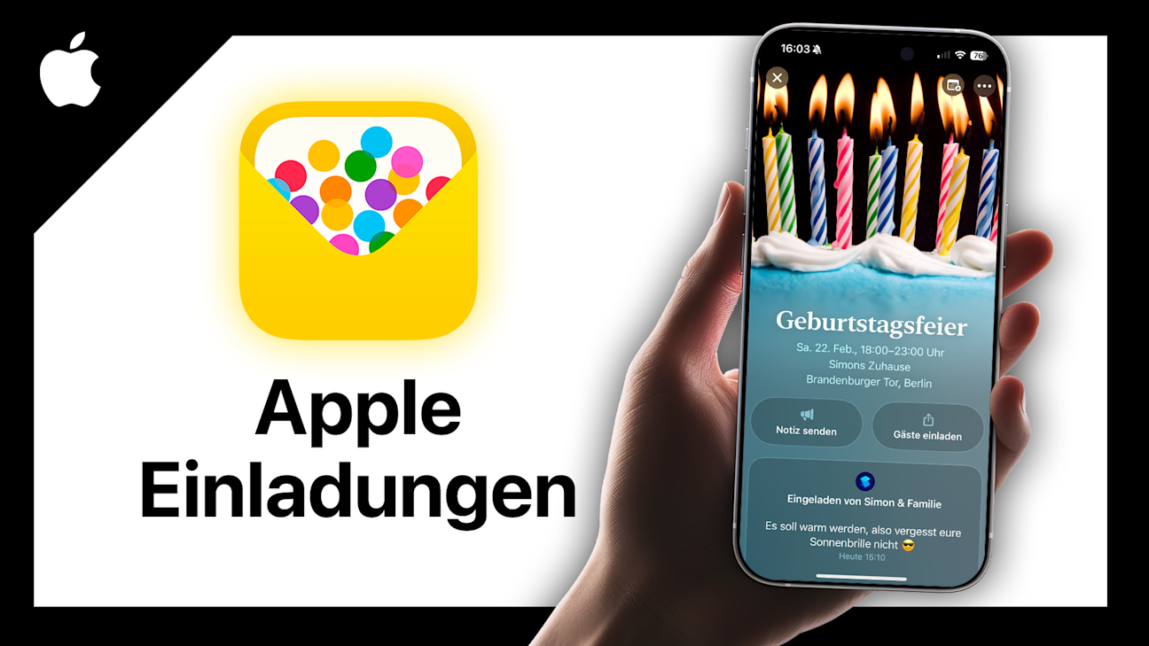 Apple Einladungen (Tutorial): Alles was du darüber wissen musst