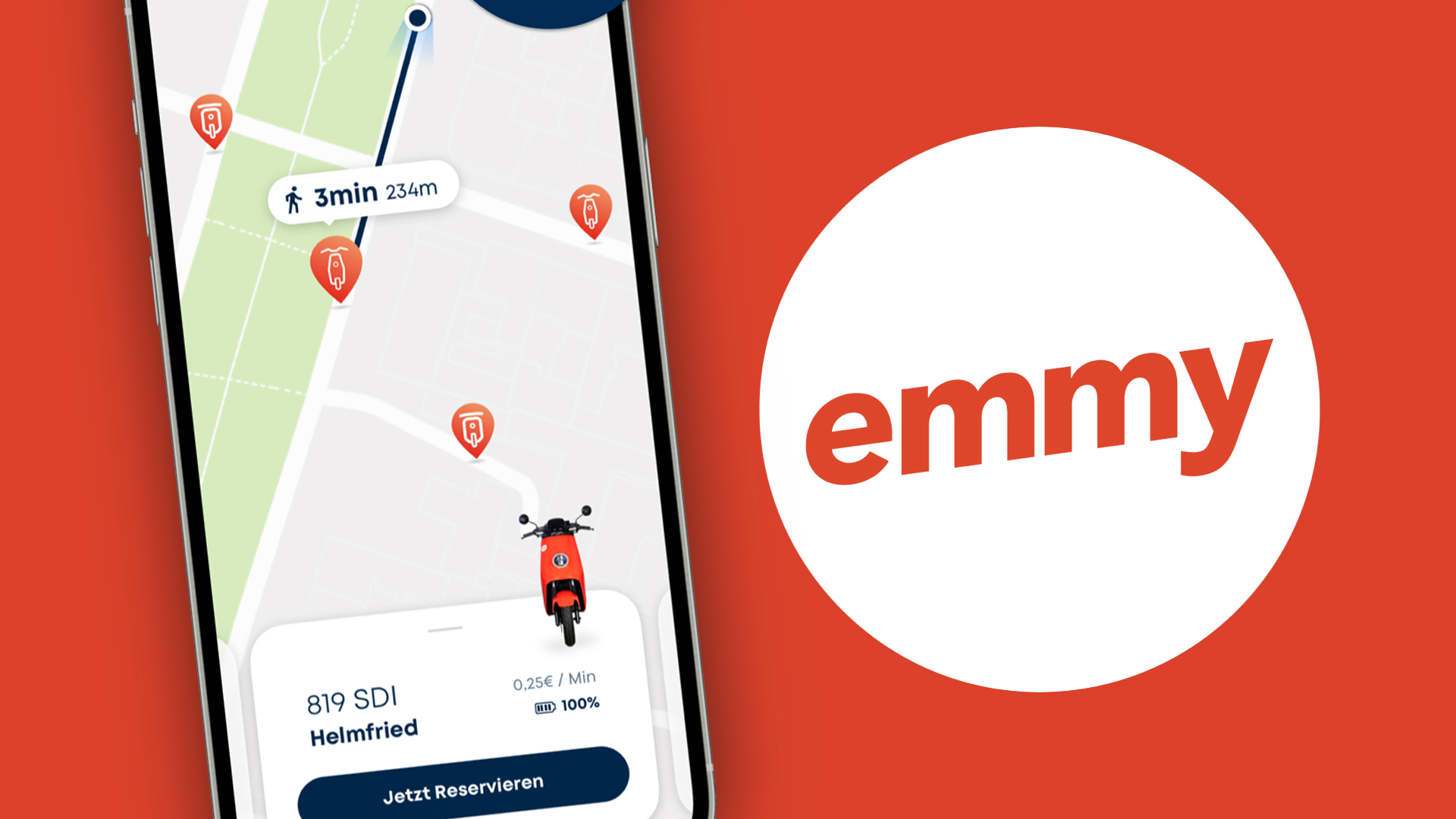 Emmy (Tutorial): Einfach einen Elektro-Roller mieten