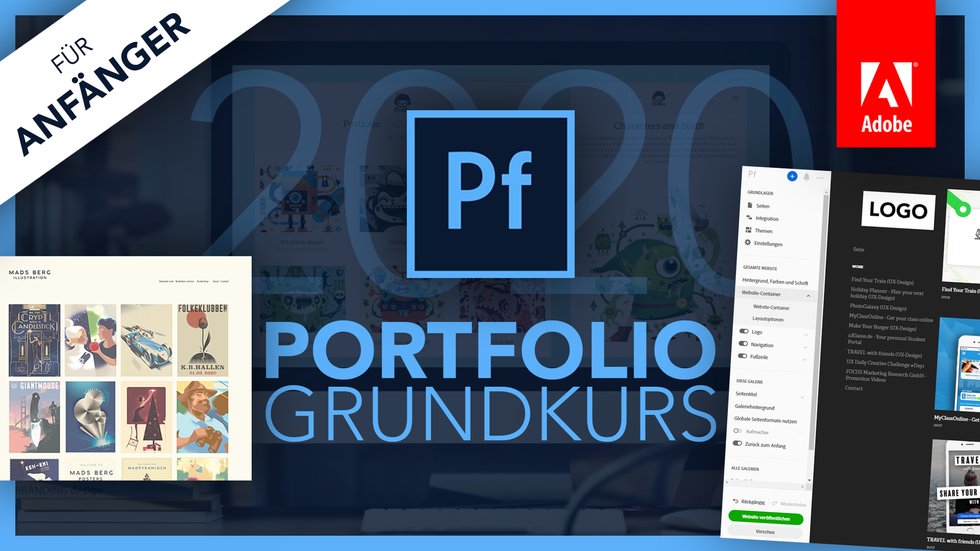 Adobe Portfolio 2020 (Grundkurs für Anfänger) Deutsch (Tutorial)