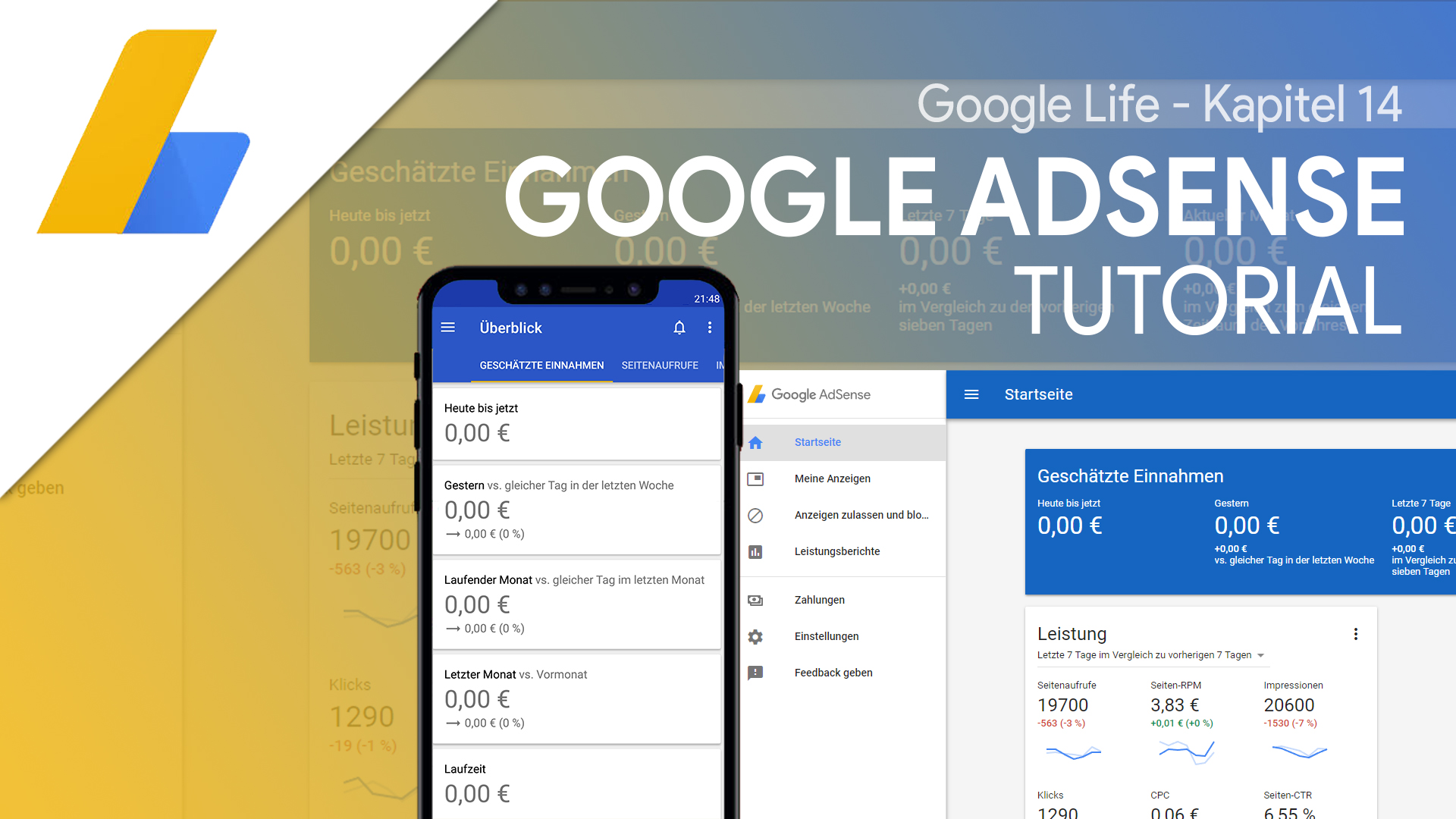 Google AdSense (Tutorial): Geld verdienen mit Werbeanzeigen & YouTube Videos