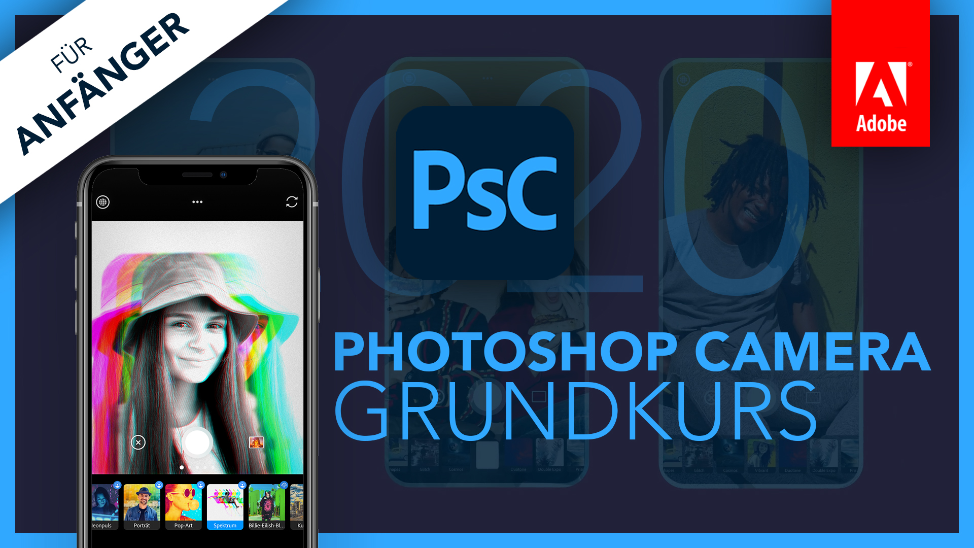 Adobe Photoshop Camera (Grundkurs für Anfänger) Deutsch (Tutorial) App