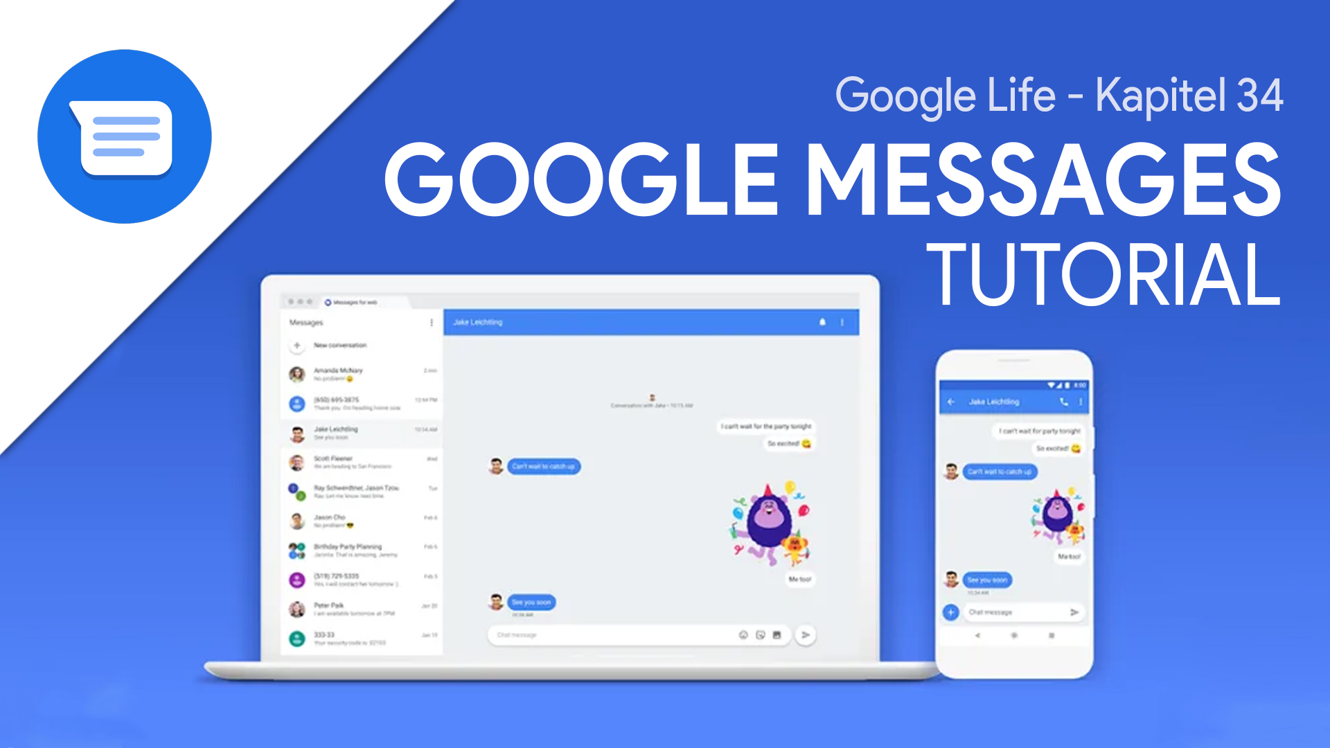 Google Messages (Das Große Tutorial): Deine SMS/Nachrichten in der App und im Web