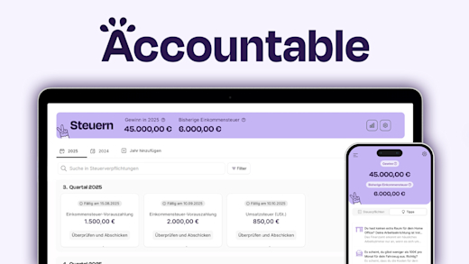 Wie funktioniert Accountable? (Tutorial): Steuern, Buchhaltung und Banking an einem Ort