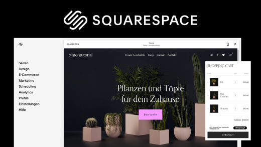 Einfach einen Online-Shop mit SquareSpace erstellen (Tutorial) Deutsch 