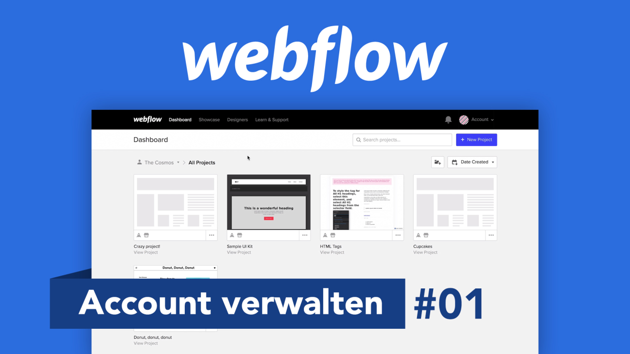 Webflow: Account erstellen & verwalten (Tutorial): Alles was du wissen musst