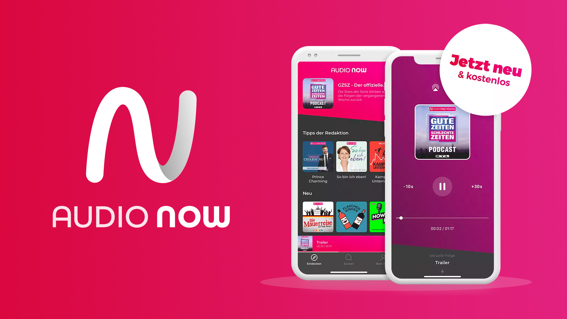 AudioNow (Tutorial): Alles was du zur Podcast-Plattform von RTL wissen musst