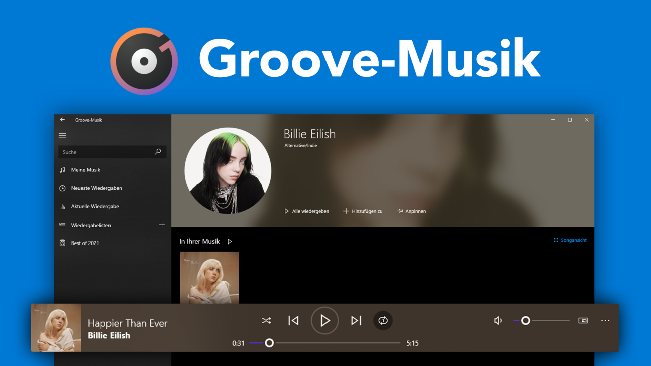 Microsoft Groove-Musik (Tutorial): Verwalte einfach deine Musik unter Windows