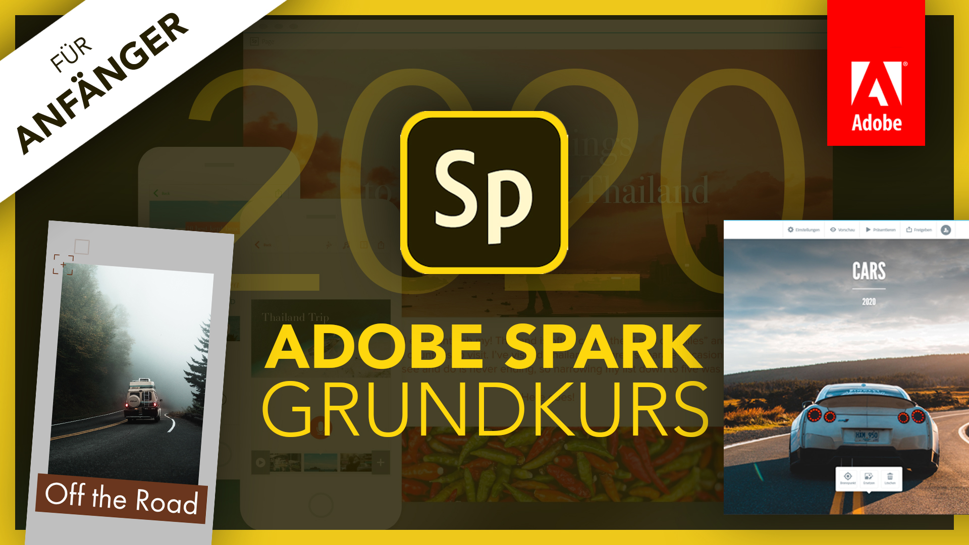 Adobe Spark 2020 (Grundkurs für Anfänger) Deutsch (Tutorial)