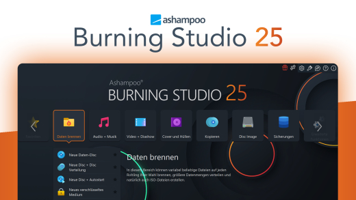 Ashampoo Burning Studio 25 (Tutorial): Einfach DVDs & CDs brennen und kopieren
