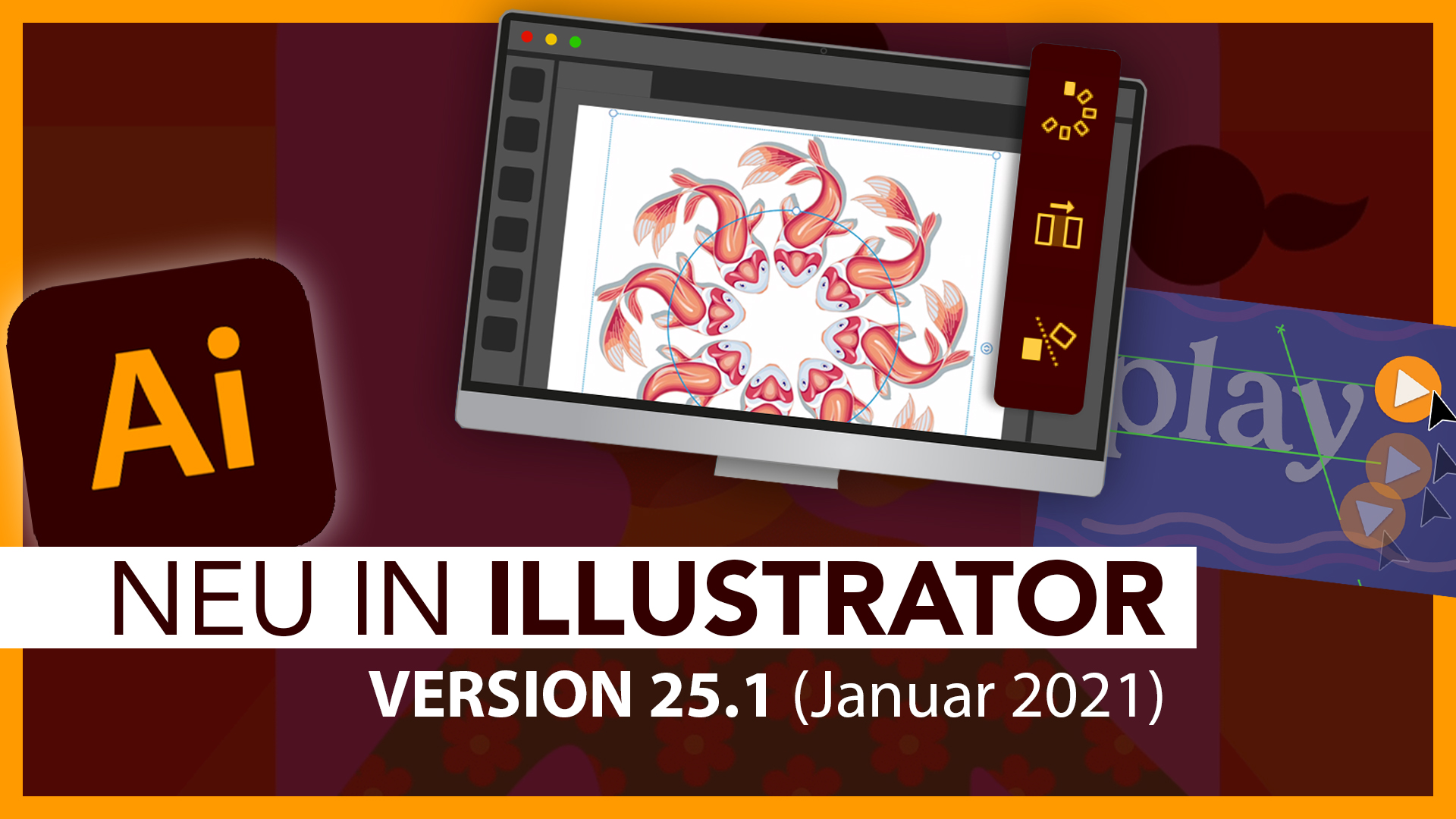 Neu in Adobe Illustrator V25.1 (Alle Funktionen im Überblick): Wiederholen von Grafiken & Co.