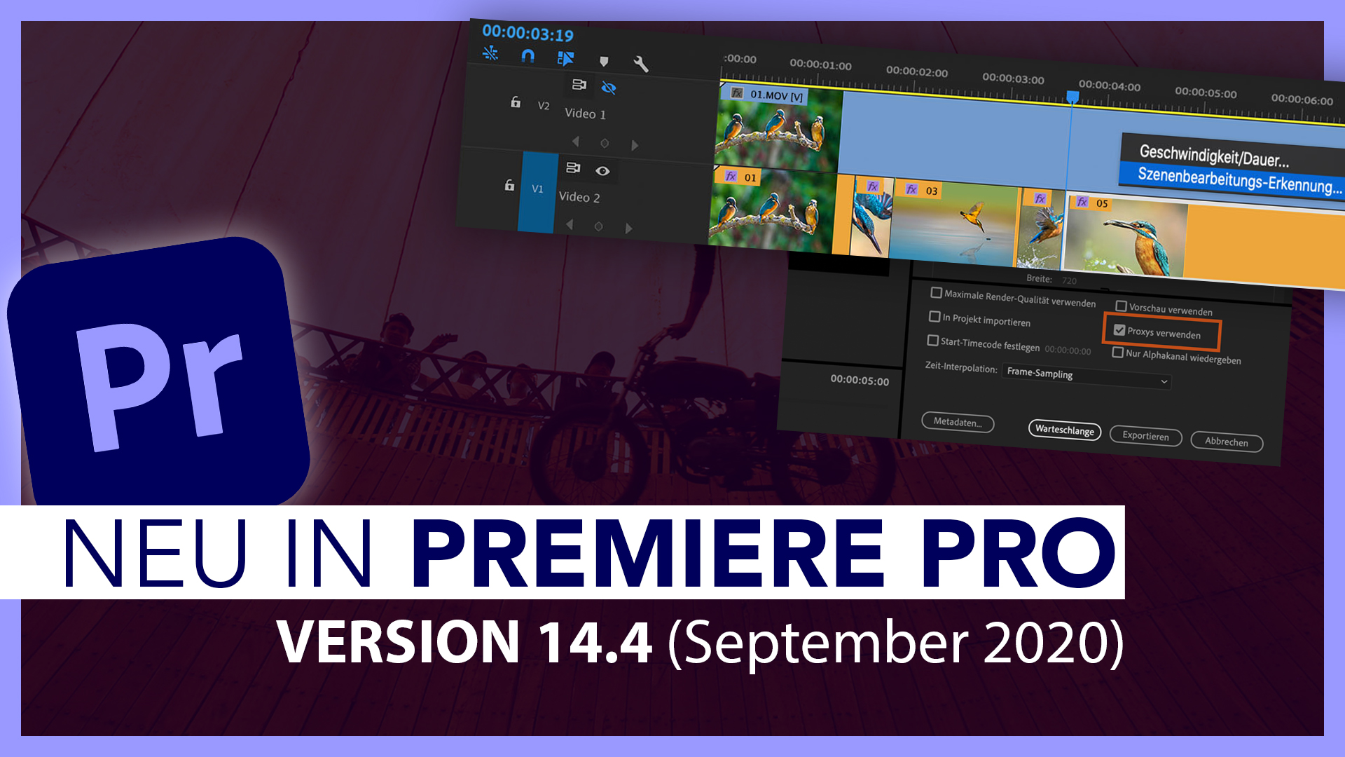 Neu in Adobe Premiere Pro V14.4 (Alle Funktionen im Überblick): Szenenerkennungs-Funktion & Co
