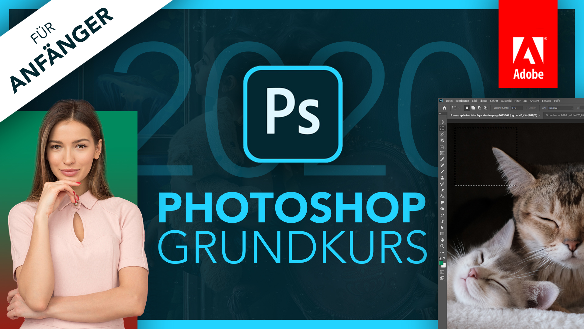 Adobe Photoshop 2020 (Grundkurs für Anfänger) Deutsch