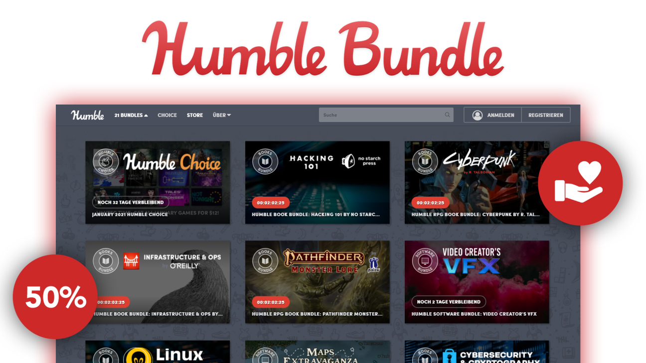 Humble Bundle (Tutorial): Günstig Spiele kaufen & Hilfsorganisationen unterstützen