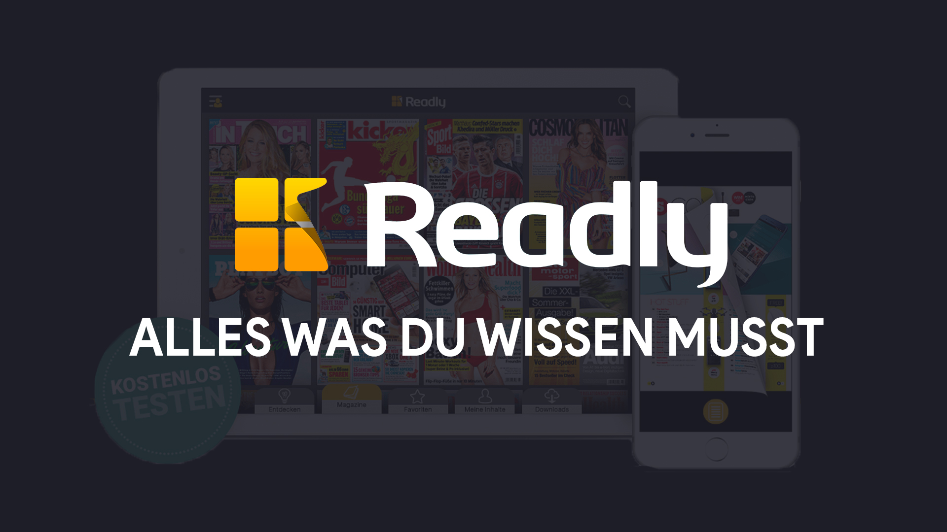 Readly (Tutorial): Alles was du zur Zeitschriften Flatrate wissen musst