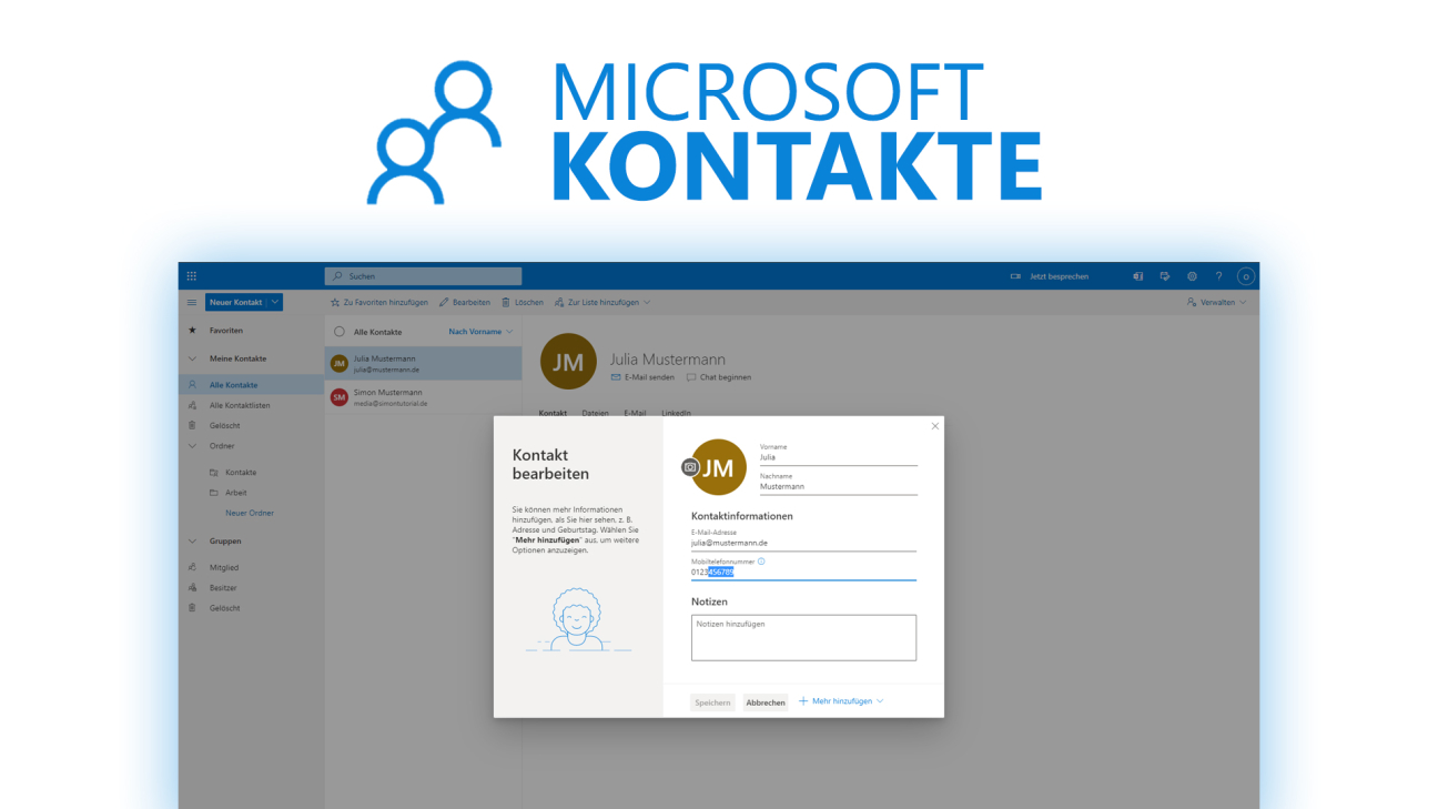 Microsoft Kontakte (Tutorial): Alles was du dazu wissen musst.