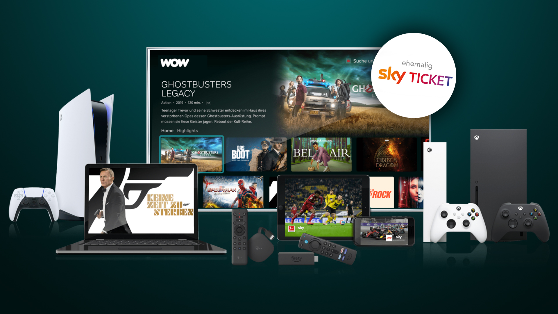 SkyTicket (jetzt WOW TV) Tutorial Serien, Filme und Sport online anschauen
