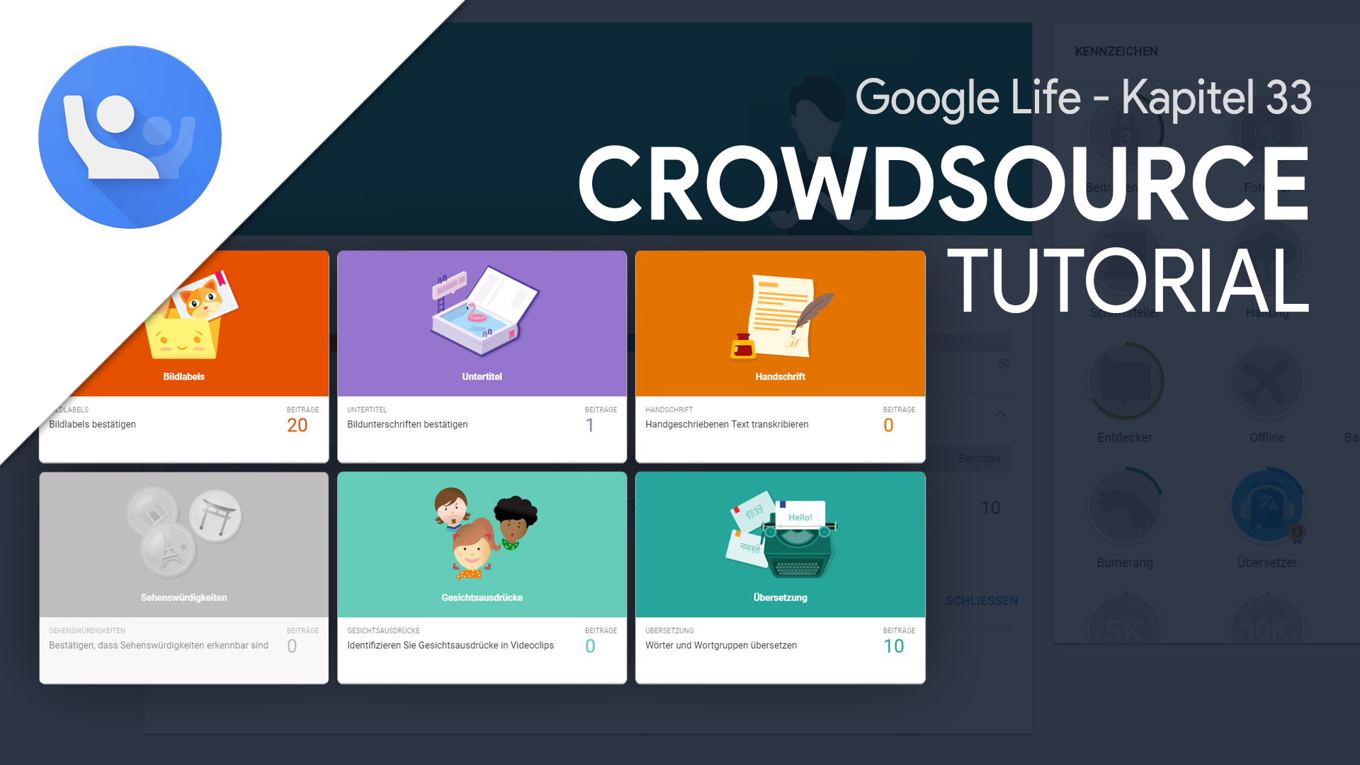 Google Crowdsource (Tutorial): Verbessere die Dienste von Google